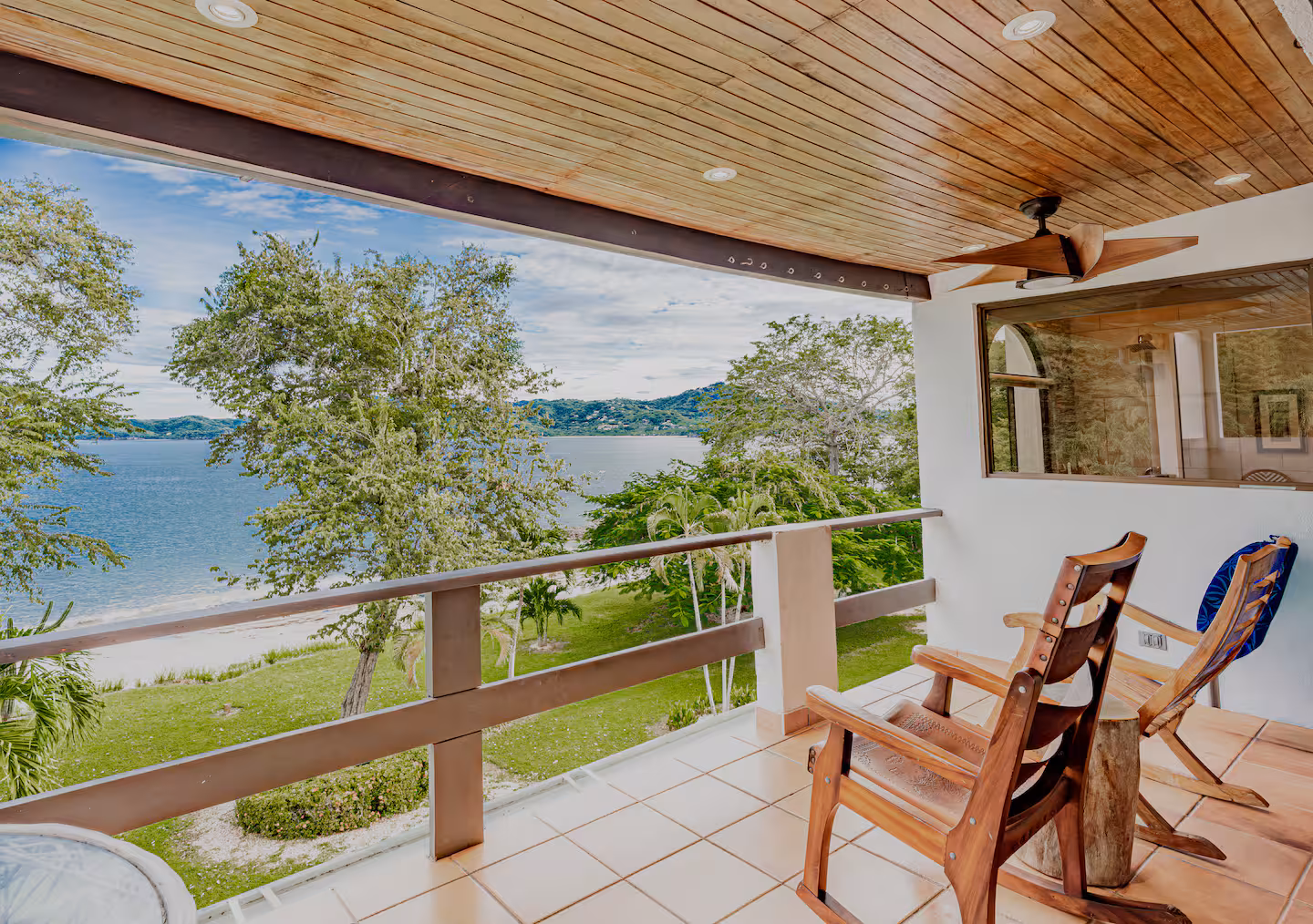 Oceanfront balcony view at Playa Flamingo